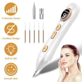 Portable Skin Tag Remover Pen with LED Light 9 Intensity Gears Cordless Rechargeable Skin Tag Removal Kit Intended for Common Warts Mole Skin Tag