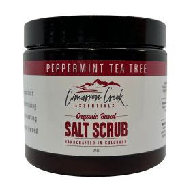 Peppermint Organic Salt Scrub (Scent: Peppermint, size: 22oz)